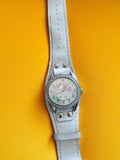 Montre femme vintage Hello Kitty blanche cadran strass Sanrio rétro