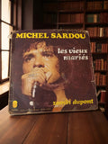 Disque vinyle 45 tours Michel Sardou vintage pochette usée Les vieux mariés