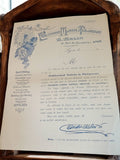 Lettre ancienne Établissement Moderne de Photogravure Lyon déco vintage rétro