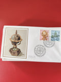 Enveloppe philatélie Helvetia Premier Jour globe terrestre, timbres Suisse 1983