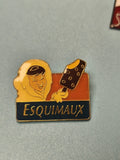 Vintage pin's Esquimaux glacé publicitaire émaillé, collection années 80-90