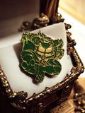 Pin's Tortues Ninja TMNT vintage années 90 – émail vert, rétro accessoire