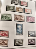 Timbres anciens Sénégal AOF neufs – paysages, avions, architecture, lot philatél