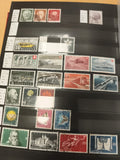 Timbres Suisse Helvetia années 1940-1948 thématiques architecture sport fleurs