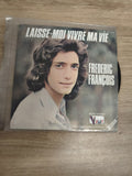 Vinyle 45 tours Frédéric François "Laisse-moi vivre ma vie" pochette couleur