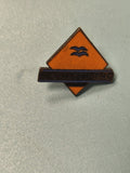 Vintage pin's Securparc orange logo oiseau collection badge ancien rare
