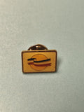 Pin's vintage France rectangulaire jaune, drapeau stylisé, collection (Ref 6)