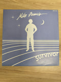 Mike Francis Survivor vinyle 45 tours pochette bleue silhouette blanche