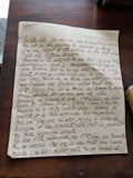 Lettre manuscrite 1918 ? Correspondance intime guerre, papier ancien, encre noir