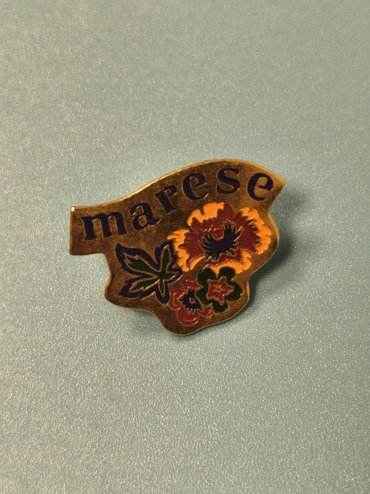 Vintage pin's Marese fleurs émaillées, badge ancien collection ref 10