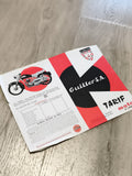 Ancienne publicité moto Guiller S.A. tarif Motul vintage années 50