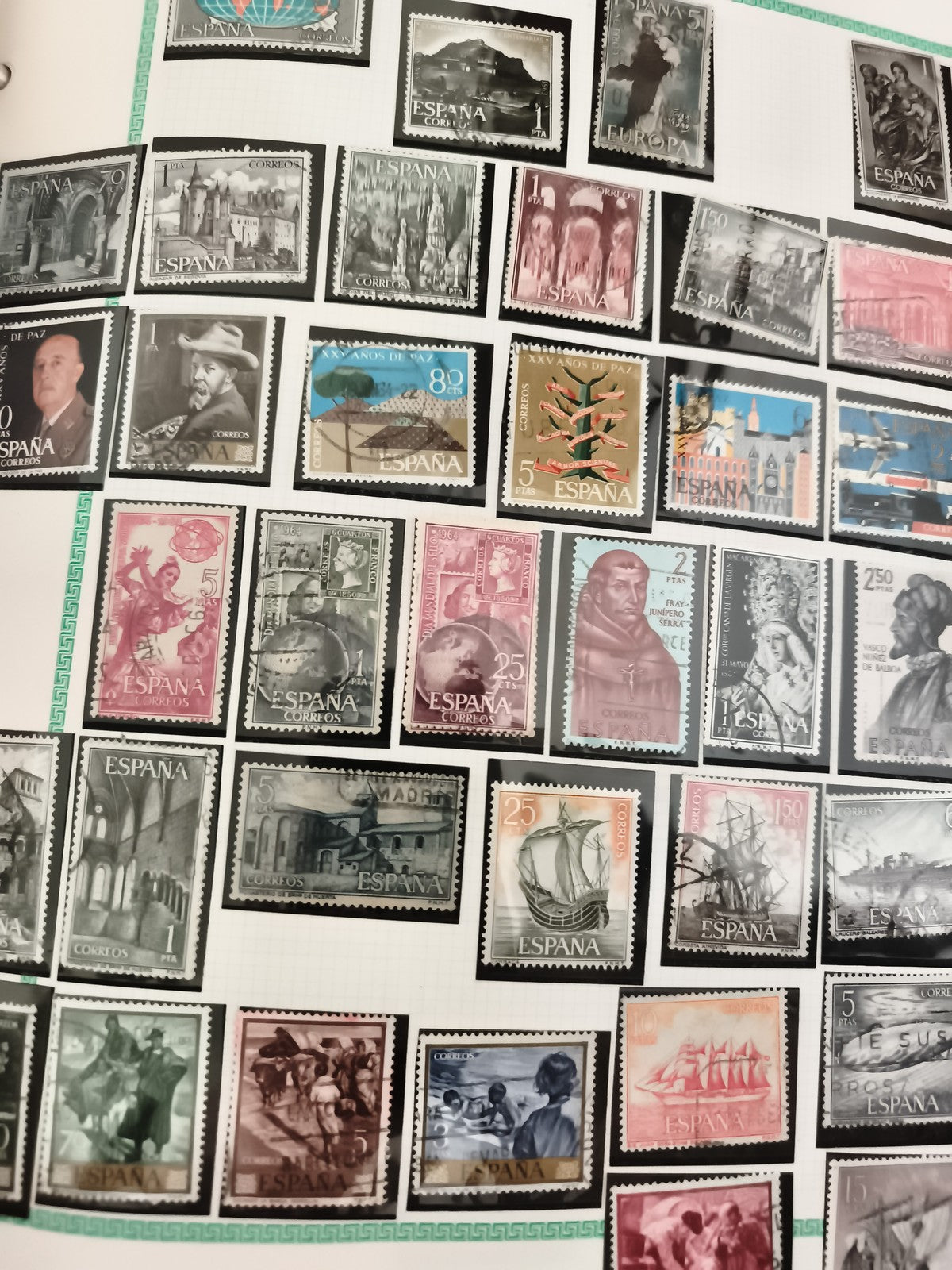 Timbres Espagne Correos lot thématique histoire architecture arts