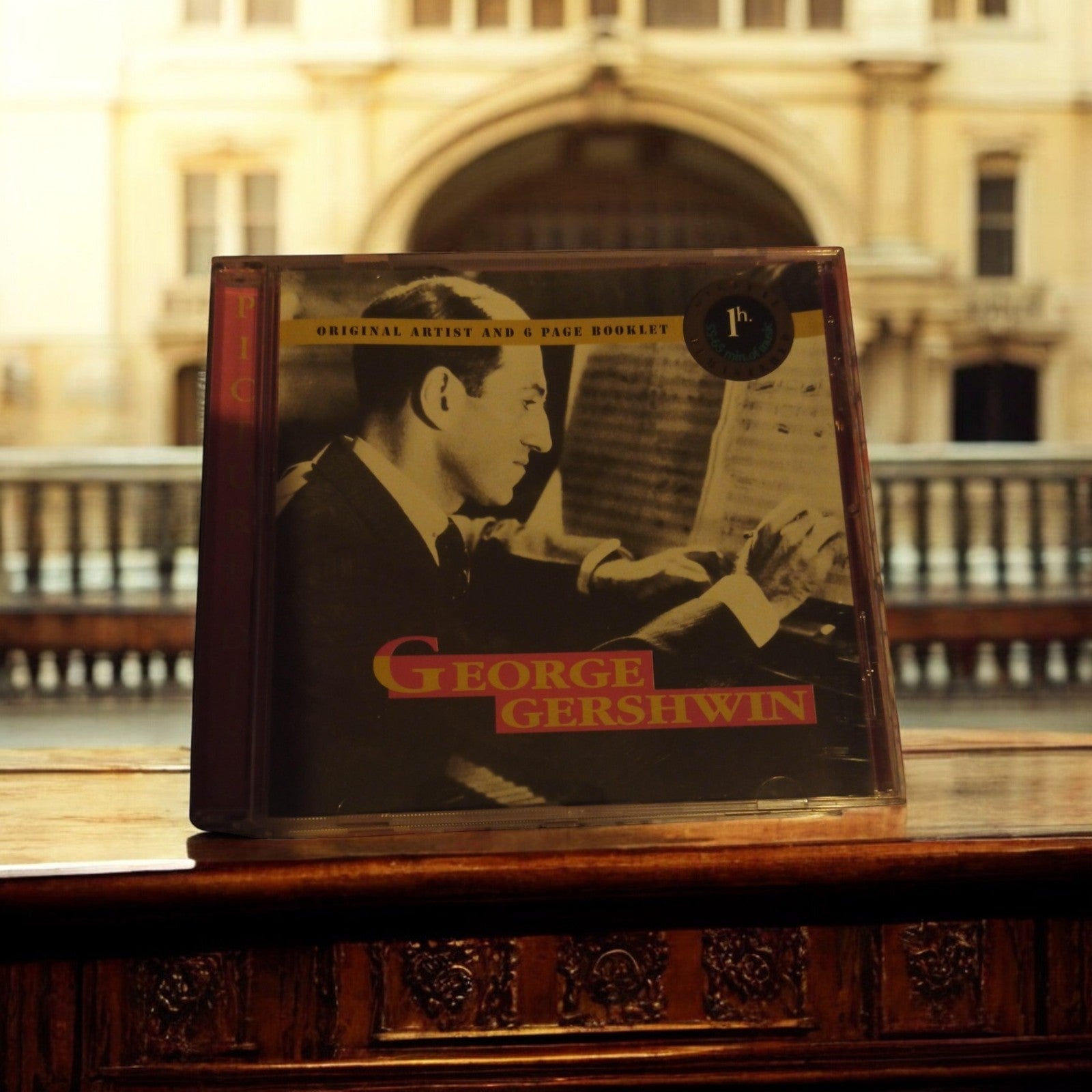CD George Gershwin vintage avec livret, pochette photo, rare album musique