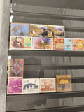 Lot de timbres Bhutan multicolores thèmes paysages animaux usagés philatélie