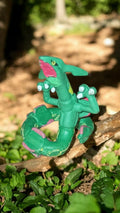 Figurine Pokémon Rayquaza PVC vert 2005 2006 vintage jouet rare