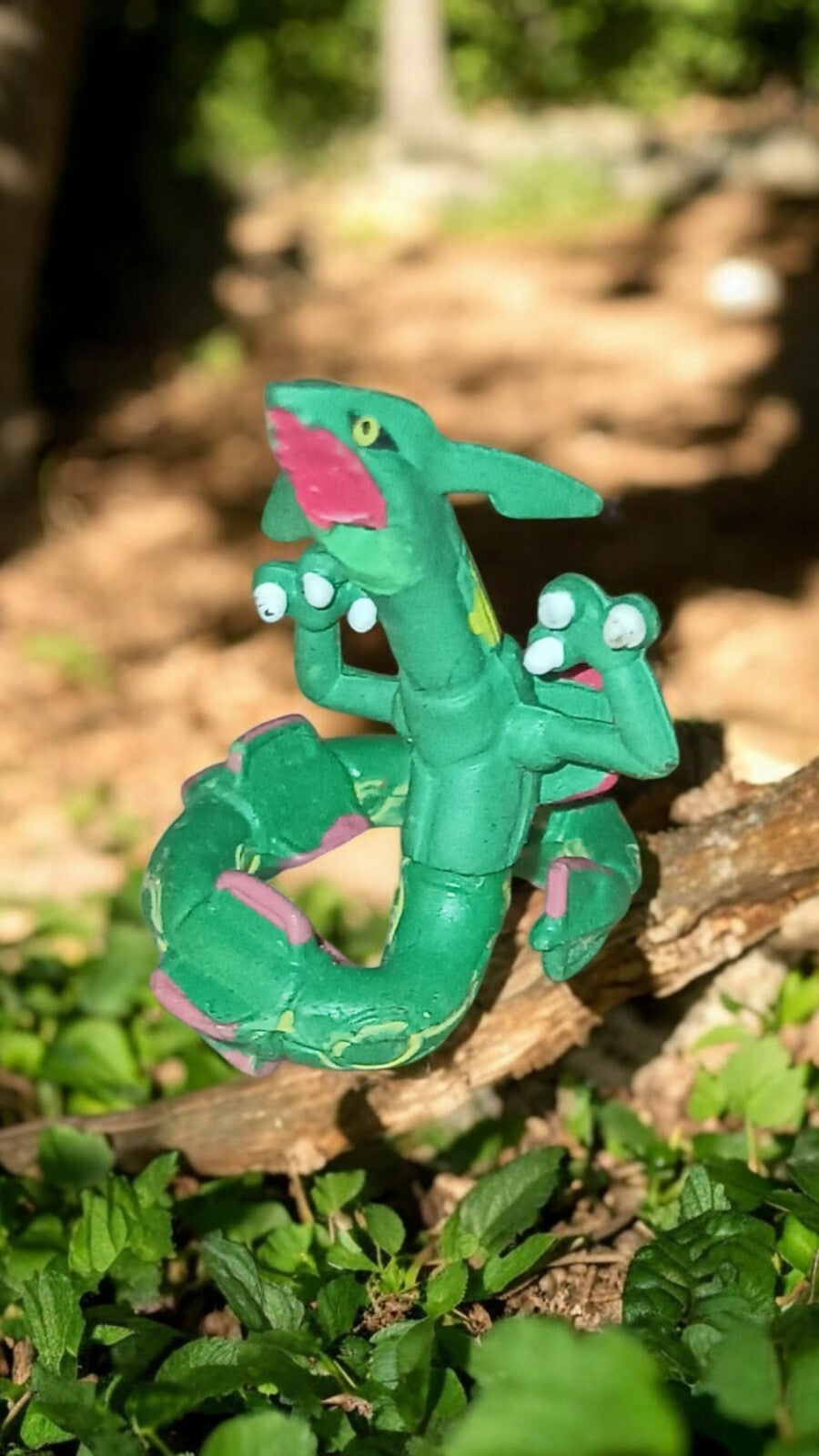 Figurine Pokémon Rayquaza PVC vert 2005 2006 vintage jouet rare
