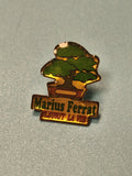 Pin's vintage Marius Ferrat bonsaï, vert doré, collection publicitaire ancien