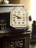 Montre mécanique vintage Kommex Swiss, forme rectangulaire, pour pièces, ancien
