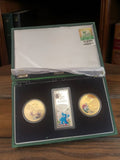 Coffret médailles Expo 2010 Shanghai vintage, 2 rondes + 1 rectangulaire, occasi