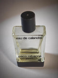 Miniature parfum vintage Paco Rabanne eau de calandre flacon ancien Paris