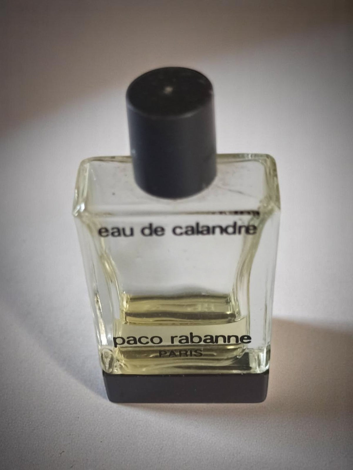 Miniature parfum vintage Paco Rabanne eau de calandre flacon ancien Paris