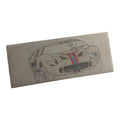 Plan de conception voiture Scalextric Dinky Toys dessin original