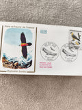 Lettre FDC 1984 Gypaète barbu CEF Paris Les Rapaces Flore Faune France ancien