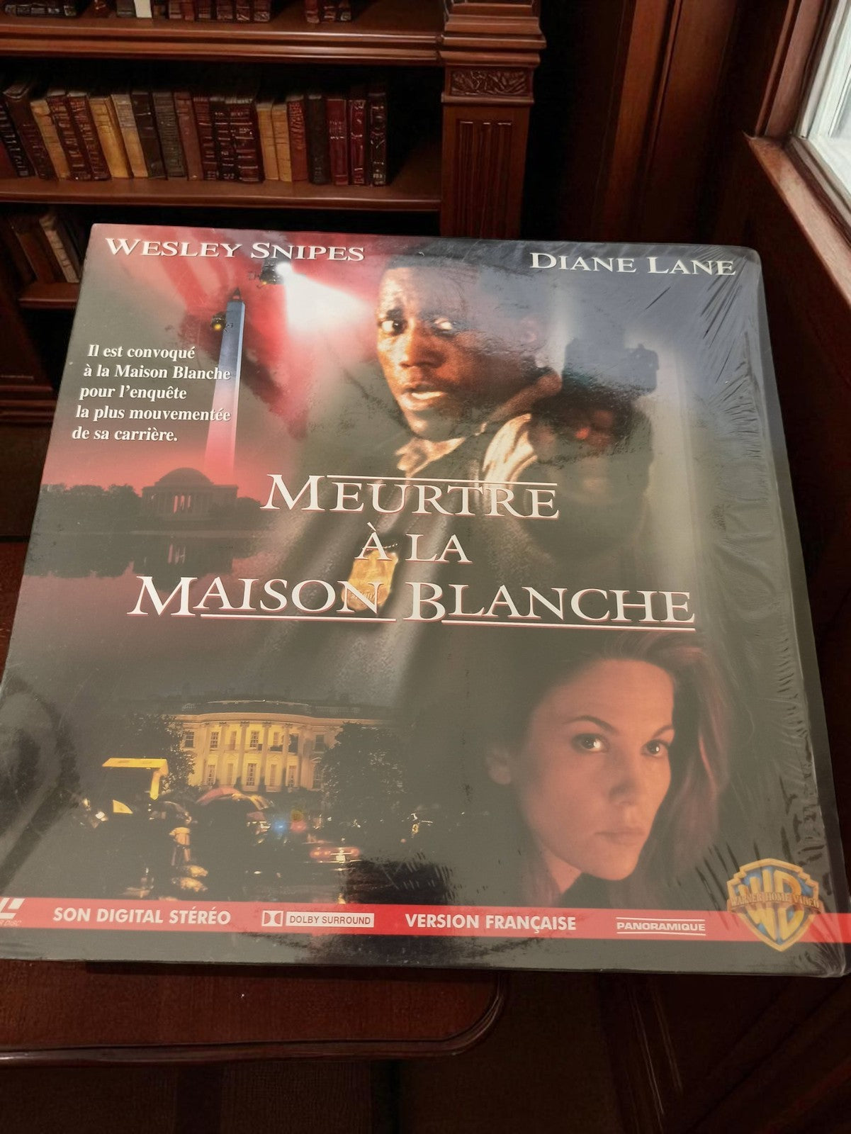Laserdisc Meurtre à la Maison Blanche VF vintage film Wesley Snipes Diane Lane
