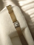 Montre femme vintage carrée cadran argenté rétro ancien à réviser accessoire