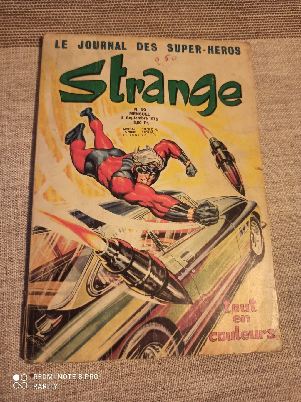 Comic Strange n°69 1975 vintage super-héros tout en couleurs France