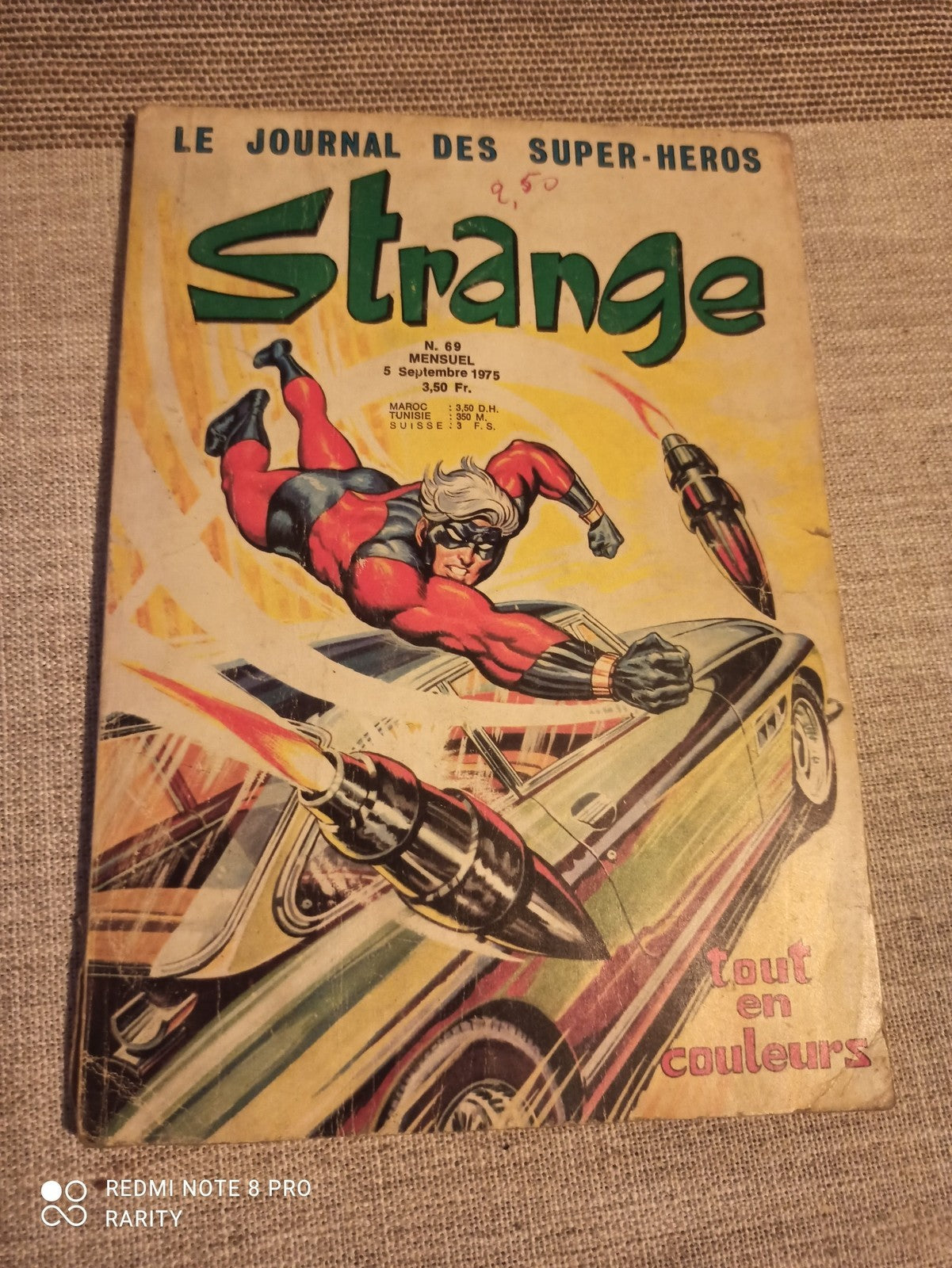 Comic Strange n°69 1975 vintage super-héros tout en couleurs France