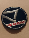 Écusson ancien SNEM brodé bleu marine blanc rouge badge patch vintage