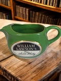 Pichet pub rétro William Lawson's Whisky vert, ancien bar vintage, déco bistrot