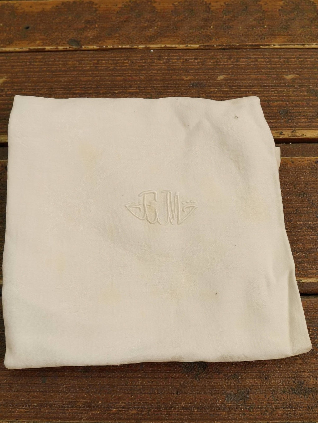 Rare set de linge de table ancien brodé dentelle crochet XIXe vintage rétro déco