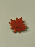 Vintage pin's feuille érable Canada rouge collection souvenir rétro (Ref 5)