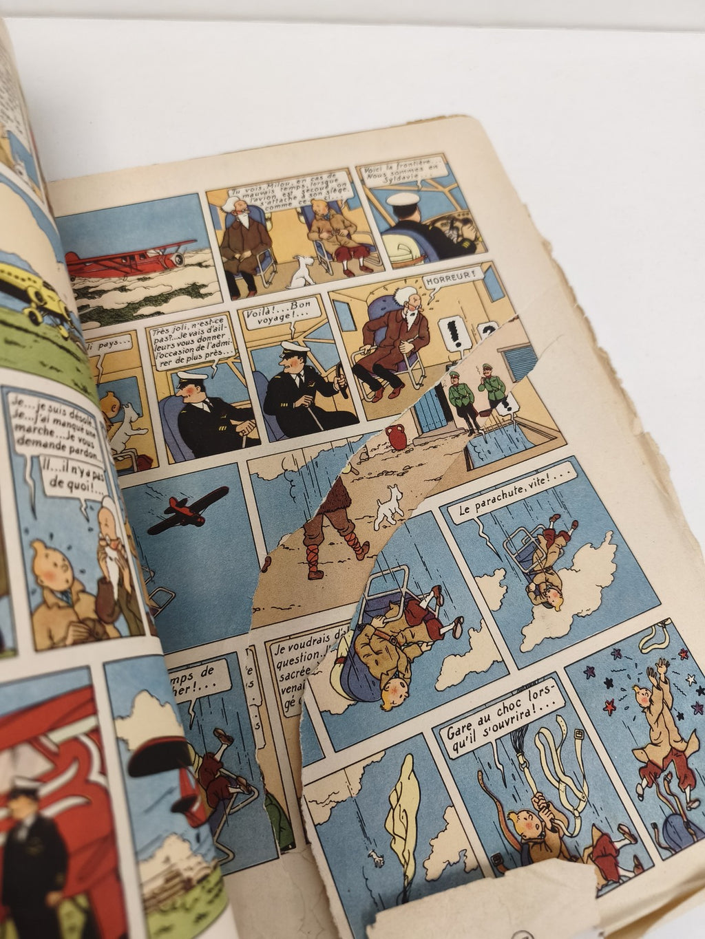 Vintage BD Tintin Le Sceptre d?Ottokar édition ancienne 1947 collection rétro