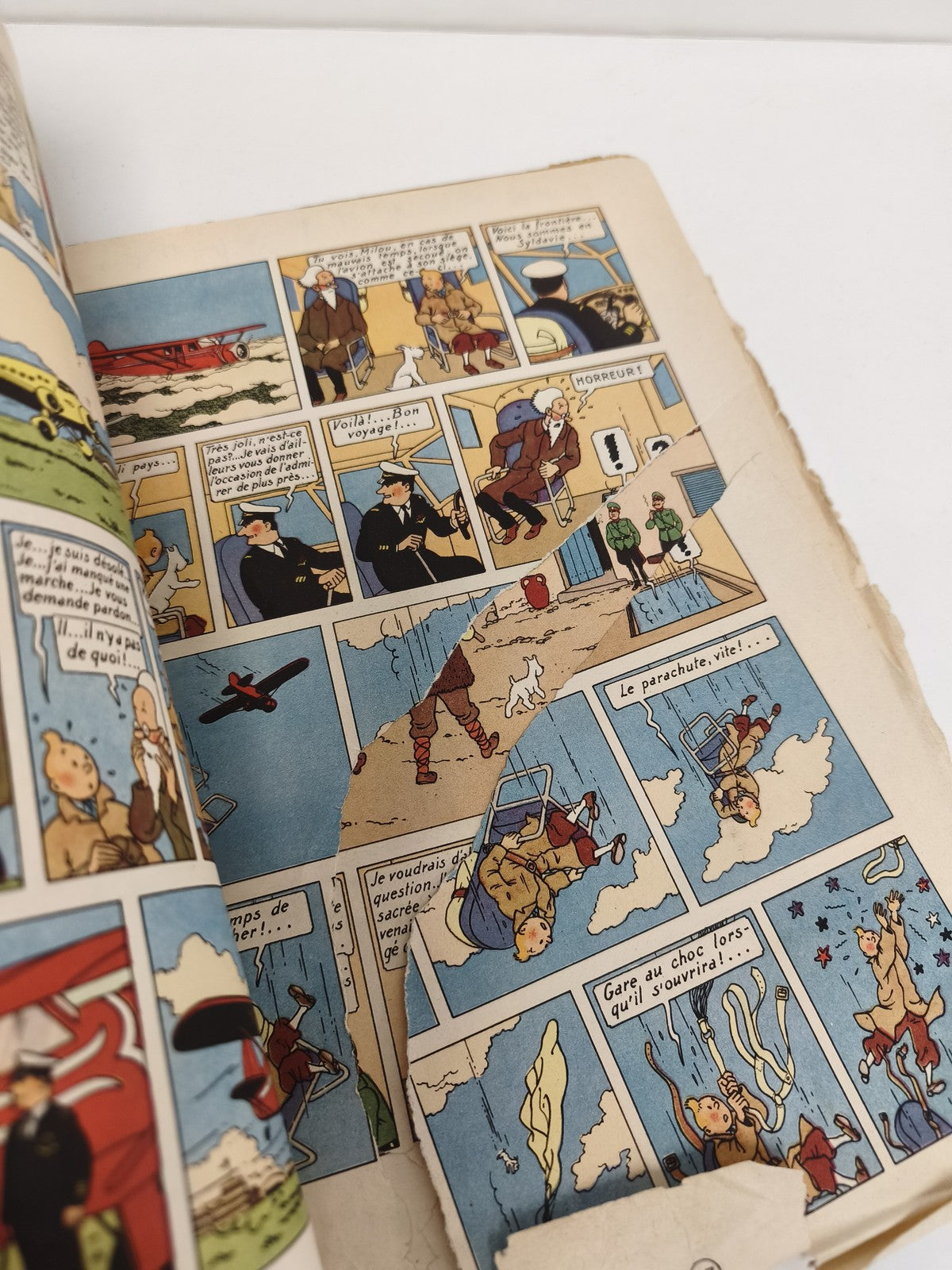 Vintage BD Tintin Le Sceptre d?Ottokar édition ancienne 1947 collection rétro