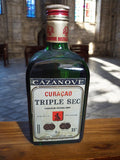 Bouteille Cazanove Curaçao Triple Sec 70cl liqueur extra dry étiquette ancienne