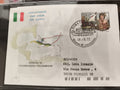 Lettre premier jour Italie 1992 Genova célébrations colombiennes timbre La Scope