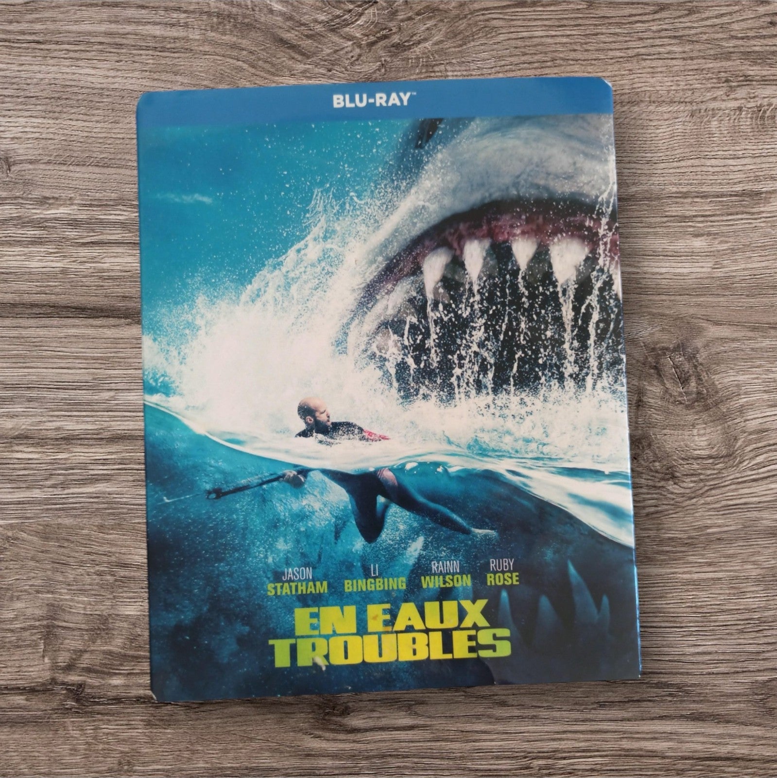 Blu-ray En eaux troubles film action Jason Statham requin sous-marin