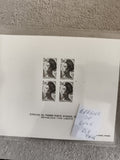 Épreuve de timbre-poste Liberté 2,00 F France, bloc de 4, philatélie luxe