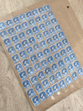 Gros lot timbres anciens Marianne bleus oblitérés étude philatélie collection