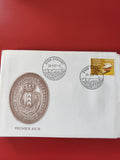 Enveloppe philatélie premier jour Couvet Suisse timbre Helvetia 1987