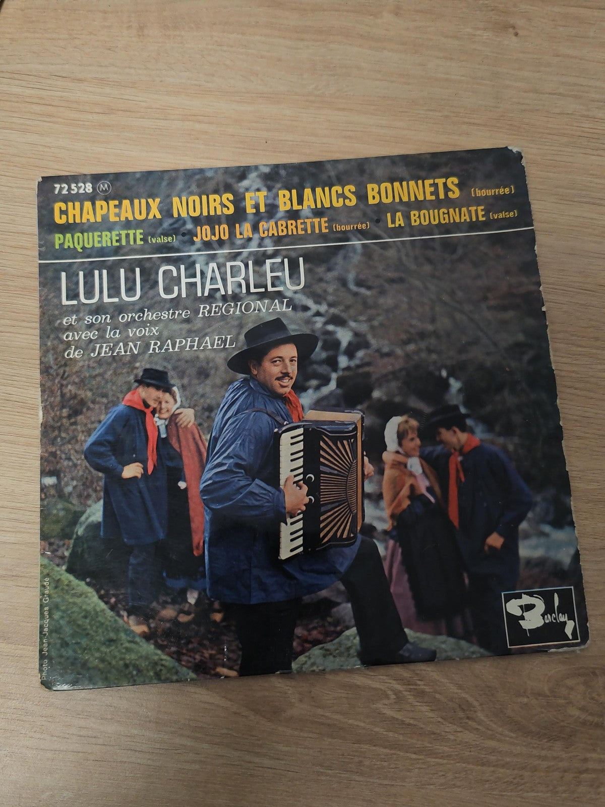 Vinyle 45 tours ancien Lulu Charleu rétro collection disque vintage chanson fran