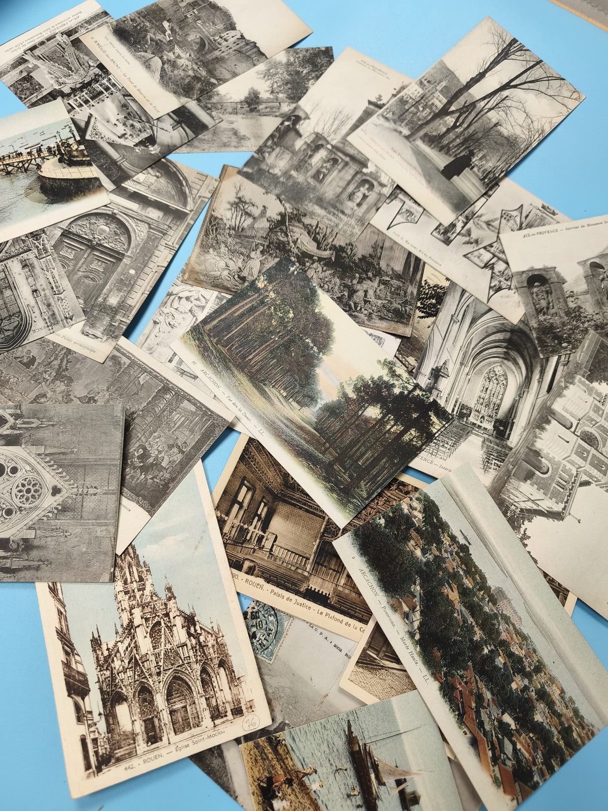 Lot cartes postales anciennes CPA ? paysages, monuments, scènes variées, vrac