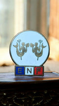 Badge vintage ENF Secrétariat Jeunesse Sport sirènes trident France