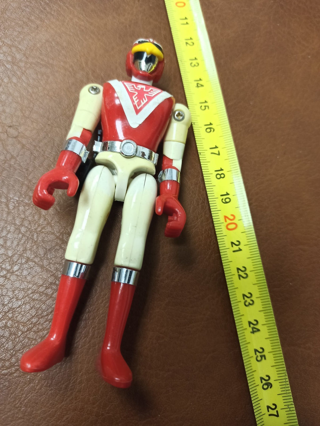 Figurine vintage Liveman rouge Sentai ancien jouet Power Rangers rétro Japan