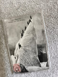CPA montagne Chamonix Ascension sérac de glace alpinisme photo ancienne