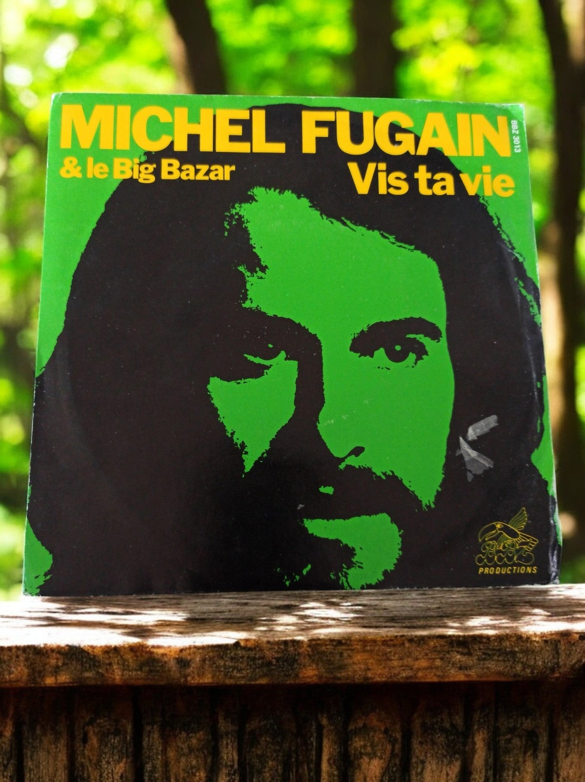 Vinyle 45T Michel Fugain Vis ta vie Big Bazar vintage pochette pop années 70