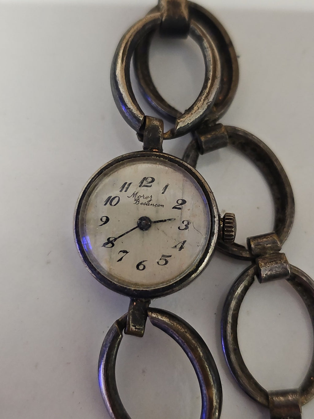 Montre ancienne femme Morez Besancon rétro fonctionnelle, montre-bracelet collec